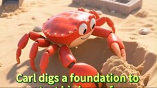 Crab’s Sandy Shuffle — Building Ocean Homes for Kids 🦀  Fun Sea Animal Learning
