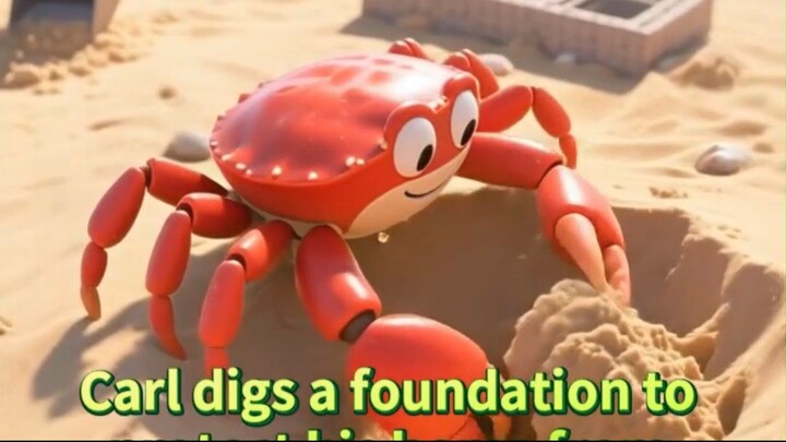 Crab’s Sandy Shuffle — Building Ocean Homes for Kids 🦀  Fun Sea Animal Learning