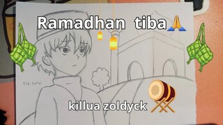 killua zoldyck,menunaikan ibadah puasa 🙏