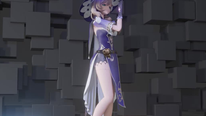 『Genshin Impact MMD』Of course you have to take off your stockings to dance~