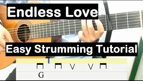 Endless Love Guitar Lesson Easy Chords Easy Strumming Tutorial Guitar Lessons for Beginners