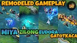 Miya, Zilong, Eudora & Gatotkaca Remodeled Gameplay | Mobile Legends: Bang Bang!