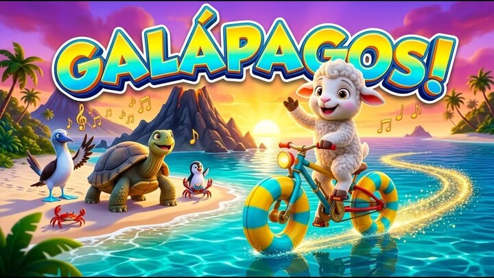 ¡Pedala, Pedala!  Música Infantil de Galápagos com Cordeiro Eli