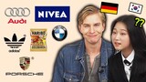 Popular German Brands YOU Pronounce WRONG! (Korean teenagers and German guy)