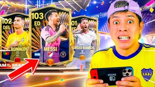 HE FICHADO A MESSI en FC MOBILE 😱 *Vendí todos mis jugadores para comprar a messi*