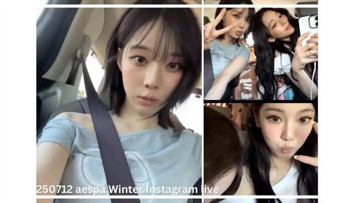 (Eng Sub) 250712 aespa Winter Instagram Live with All members