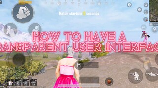 TRANSPARENT UI IN PUBG MOBILE