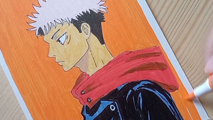 Just a beginner trying to draw Yuji Itadori! #art #speeddrawing #anime