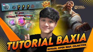 TUTORIAL BAXIA JUNGLER ROTASI FARMING EARLY, OPEN MAP, KALKULASI TAHAN BADAN - Mobile Legends