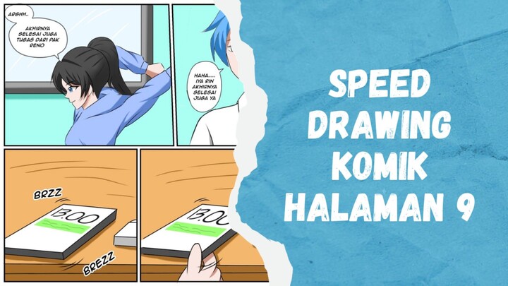 speed draw komik halaman 9