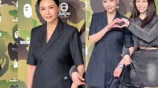 56岁邱淑贞和女儿沈月参加活动，颜值气质不减当年，母女俩似姐妹