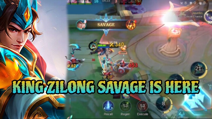 KING ZILONG SAVAGE IS HERE