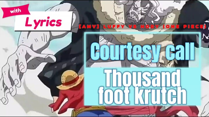 Thousand foot krutch - Courtesy call[AMV]. One piece