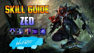 ZED SKILL GUIDE - WILD RIFT