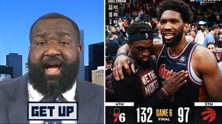 GET UP | Kendrick reacts to 76ers rout Raptors 132-97 to close out series, advance to East Semis