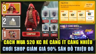 Free Fire | Cách Mua 520 KC Siêu RẺ Sự Kiện Càng Ít Càng Nhiều - Chơi SHOP Giảm 90% Săn Đồ Siêu Trộm