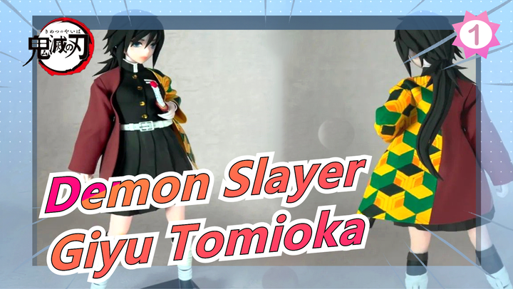 [Demon Slayer] Making Giyu Tomioka Figure, Giyu Likes To Wear Women Dress? [Clay]_1