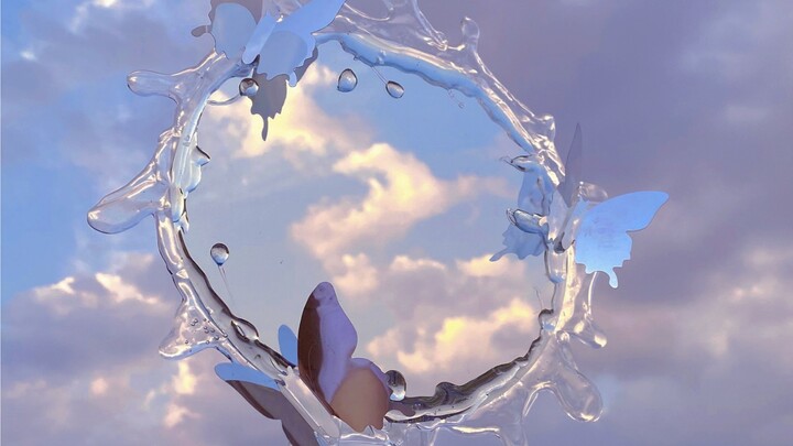 แปลงโฉมกระจกหน้าตาแย่จากร้าน 2 หยวนให้กลายเป็นกระจกน้ำท้องฟ้าสุดงดงาม!