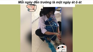 Mỗi ngày đến trường là một ngày zui #funny #haihuoc