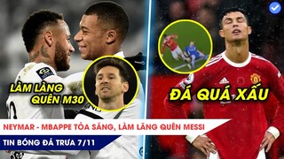 TIN BÓNG ĐÁ TRƯA 7/11: Neymar-Mbappe làm LÃNG QUÊN Messi, Ronaldo bị chỉ trích vì ĐÁ XẤU với Bruyne