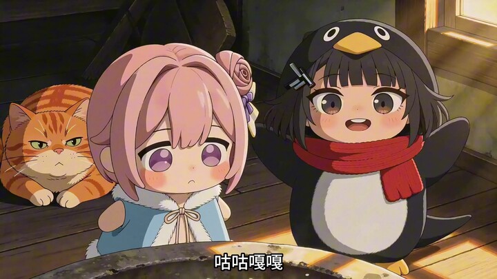 “The Little Penguin and Doro’s Rice Cake Pounding”