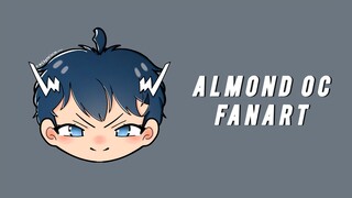Begini Jadinya Kalo Kacang Almond Jadi Anime | Almond Fanart • Saydin Art