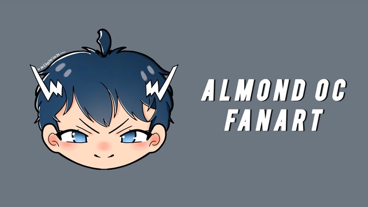 Begini Jadinya Kalo Kacang Almond Jadi Anime | Almond Fanart • Saydin Art