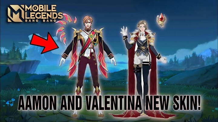 NEW AAMON AND VALENTINA ELITE SKIN | AAMON NEW SKIN | VALENTINA NEW SKIN 2022 | MLBB NEW SKIN 2022