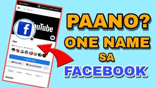 PAANO MAG SINGLE NAME SA FACEBOOK BAGONG UPDATE | JOVTV