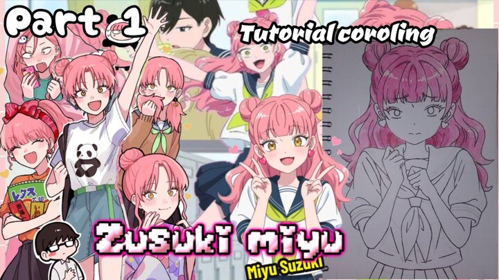 TUTORIAL COROLING gambar karateker ( ZUSUKI MIYU ) Part 1