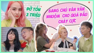 Bang chủ Vân Vân nhuộm cho mình quả đầu cực cháy( Hồng cam ): Chỉ với 250k 😎