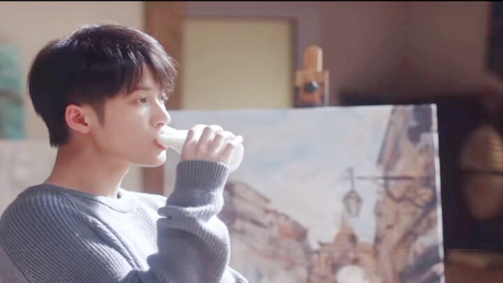[Under the Skin] The way he drinks his is so cute