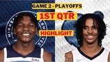 Memphis Grizzlies vs Timberwolves Highlights round 1 playoffs 1st QTR | April 19th | 2022 NBA Season