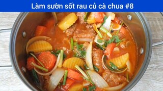 Làm sườn sốt rau củ cà chua p8