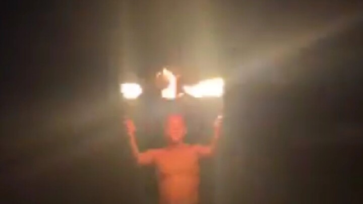 firedancing bday guest