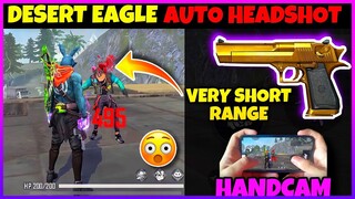 Short Range Desert Eagle One Tap Headshot Trick with Handcam | Desert Eagle One Tap Headshot Trick