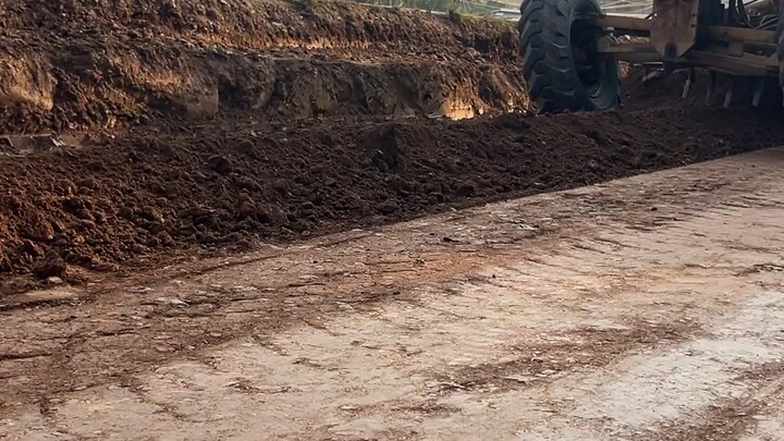 Road Shoulder Maintenance in the Jungle #Grader