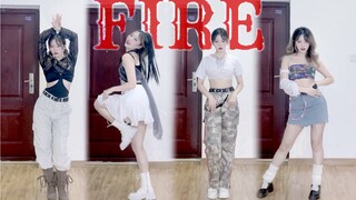 【李铁锤】封小区在客厅银行打歌啦！EXID-‘FIRE’全曲四套换装翻跳