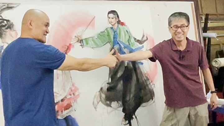 What can be achieved by the collision of Chinese and North Korean painting styles? Which do you appr
