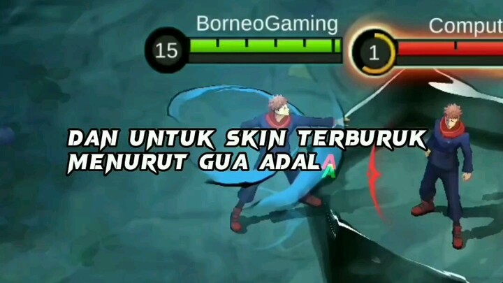 Skin JJK mlbb terbaik sampai terburuk.                             sc : Borneogaming