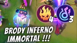 0.00001 SECOND DOUBLE ULTIMATE !! INFERNO BRODY IMMORTAL FULL STACK !! MAGIC CHESS MOBILE LEGENDS