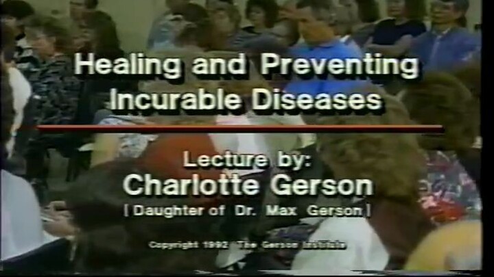 Gerson Therapy - Cancer cure part 1 of 3