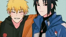 Naruto and Sasuke singing Silhouette