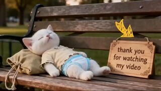 After all its struggles, the kitten finally stepped aboard the yacht to his moth