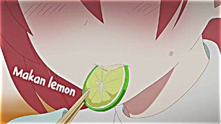 Di suruh makan lemon Ama suami malah jadi kawaii 😚