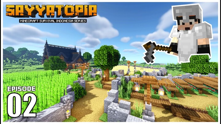 Sayyatopia Ep.2 : Mendekorasi Interior Rumah & Membuat Farm [Minecraft Survival Indonesia]