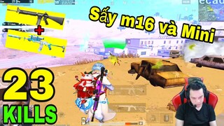 PUBG Mobile - Người truyền cảm hứng M16 trở lại, với Kèo tap Mini 100k 1 kill Sấy tơi đất map sa mạc