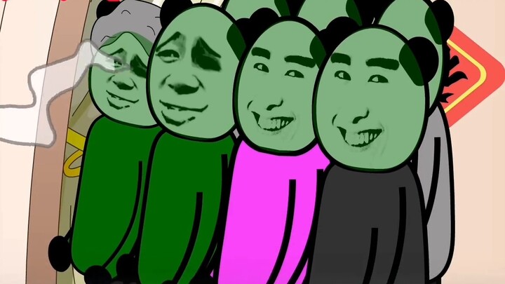 After I relit the incense, I found that my neighbors appeared in the funeral hall, but they had turn