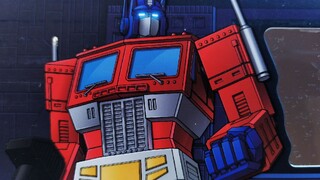 [Stop-motion animation] Transformers model toys, insert the introduction of the Rubik's cube colorfu