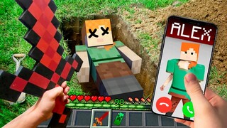 Minecraft in Real Life POV DEAD ALEX IN GRAVE Minecraft EN LA VIDA REAL LIFE Realistic Minecraft